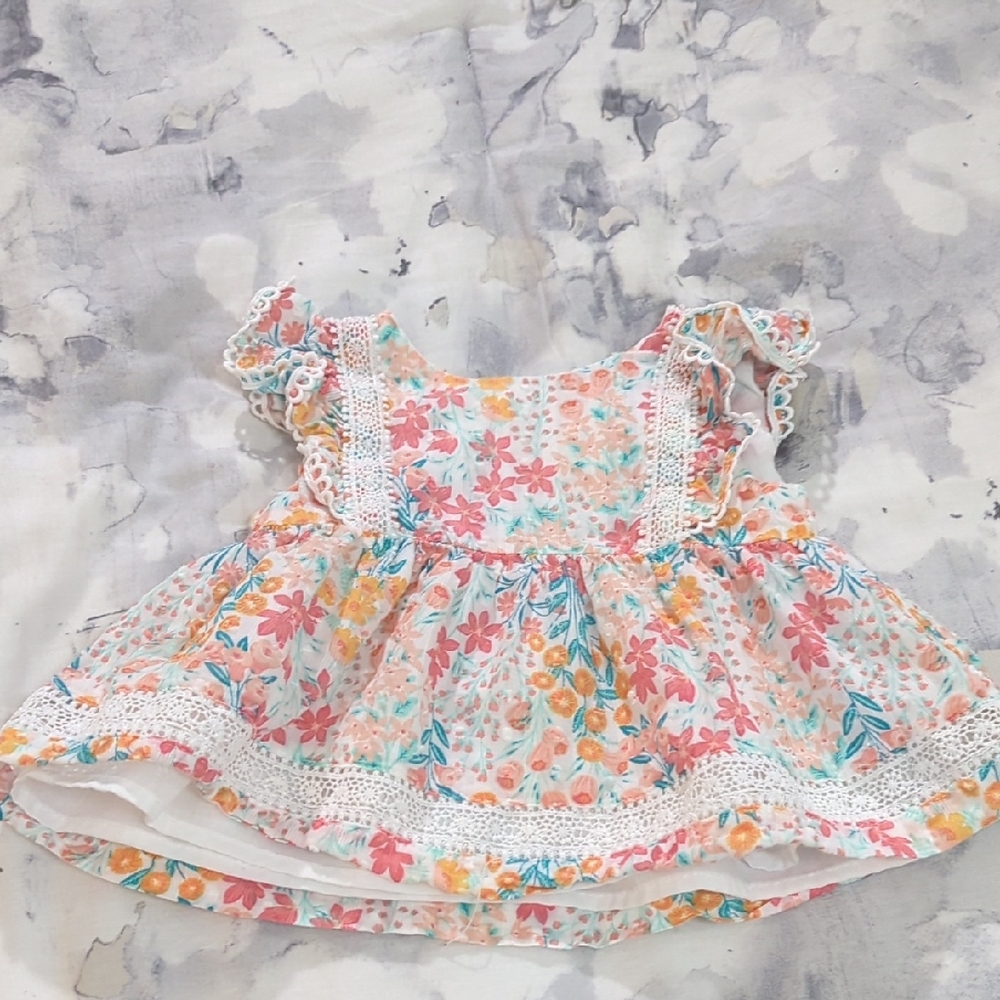 Size 3-6M Baby Girls Tommy Bahama Multicolor Baby Dress - Picture 2 of 11